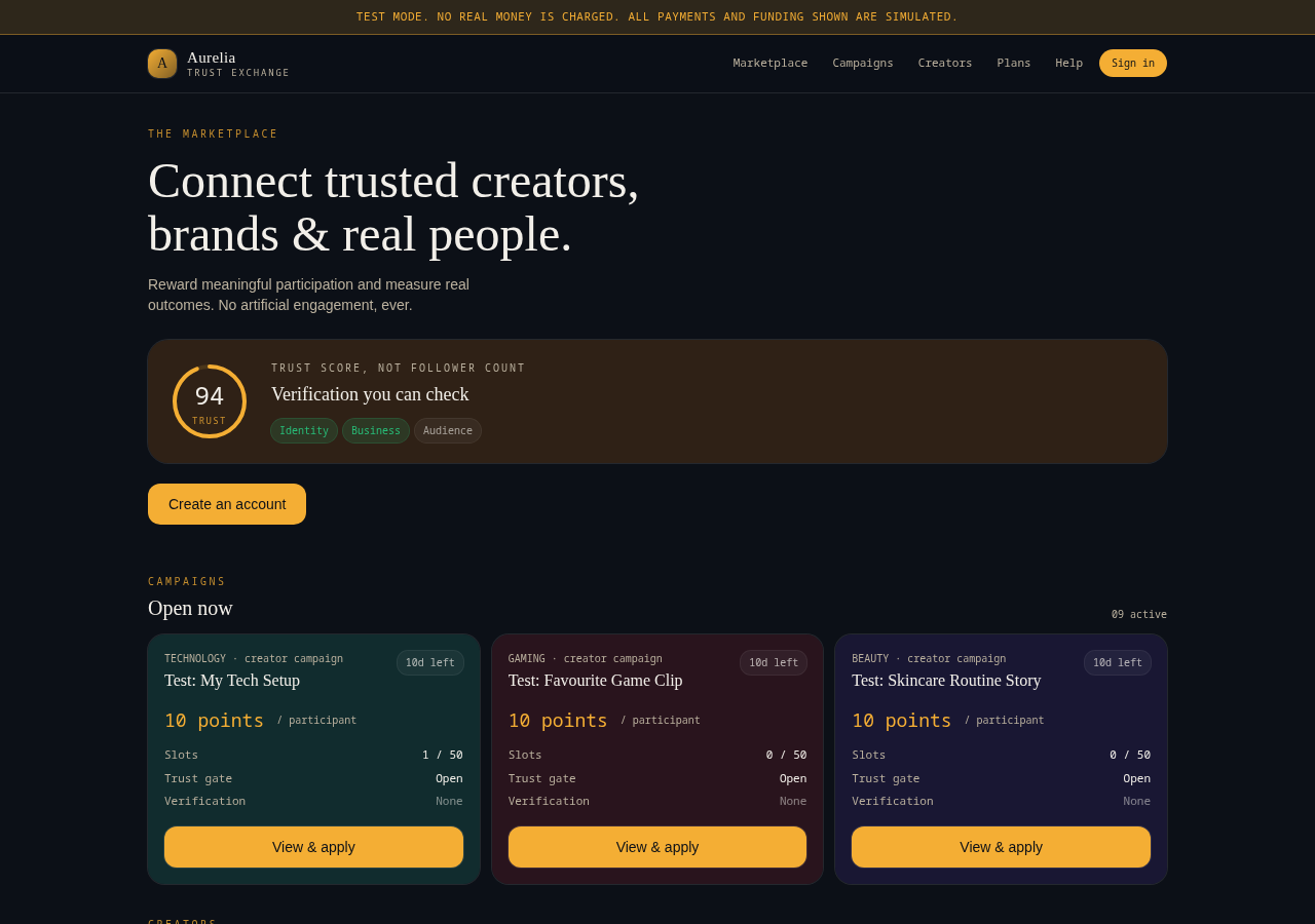 The HubKonekt home page.